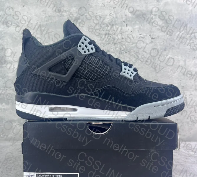 Jordan 4 Black Canvas 7