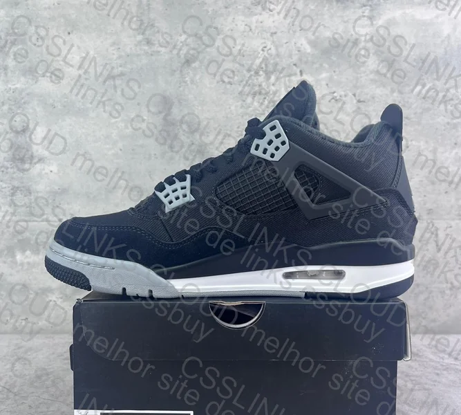Jordan 4 Black Canvas 8