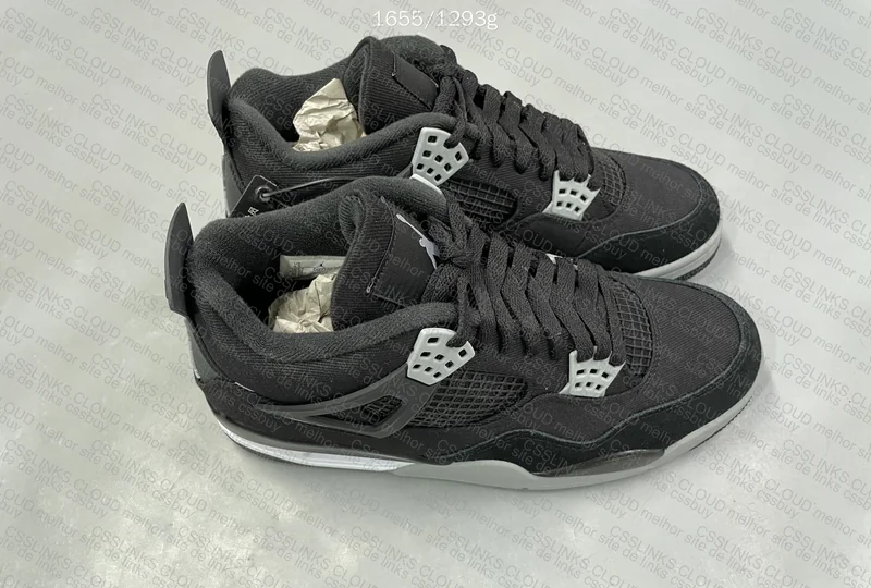 Jordan 4 Black Canvas