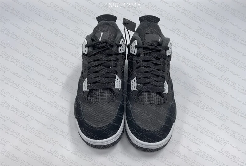 Jordan 4 "Black Canvas"