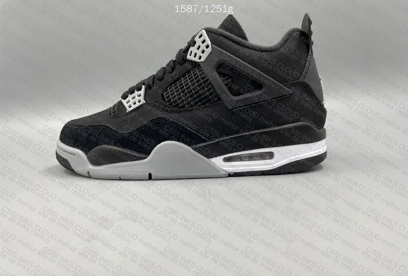 Jordan 4 "Black Canvas" 7