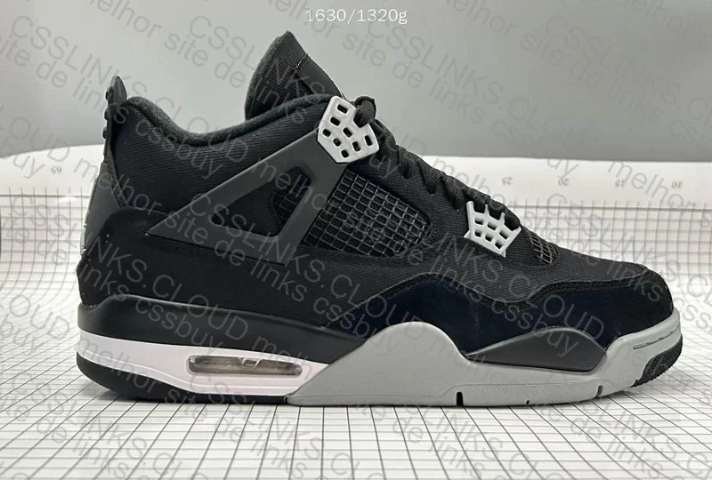 Jordan 4 black canvas 5