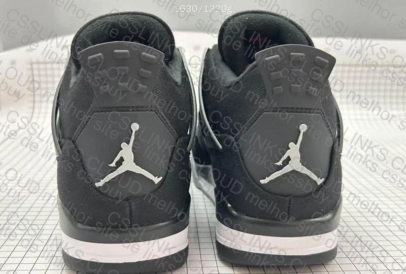 Jordan 4 black canvas 7