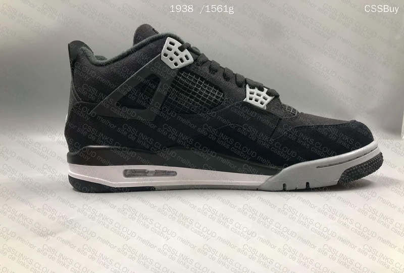 jordan 4 black canvas KX