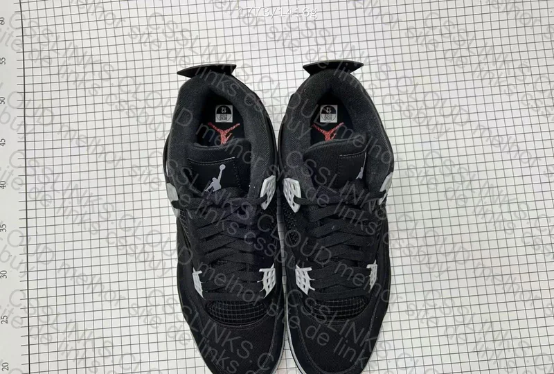 jordan 4 black canvas kx
