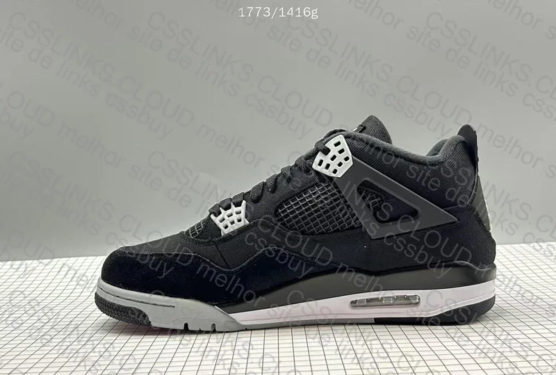 jordan 4 black canvas kx 4