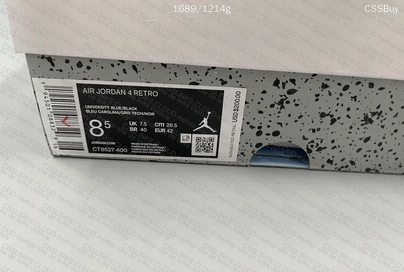 Jordan 4 UNC 9