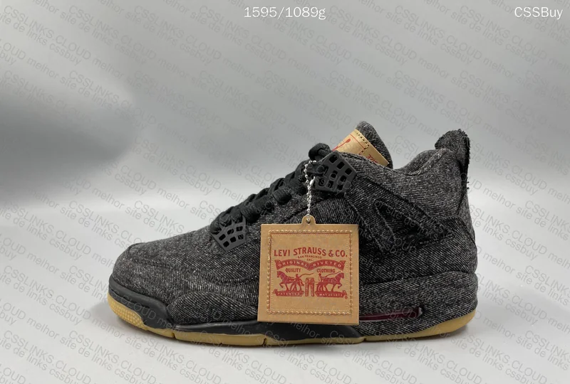 Jordan 4 x Levis Black Denim 5
