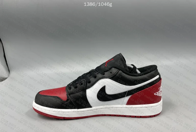 Jordan Low 1 Black and Red 4