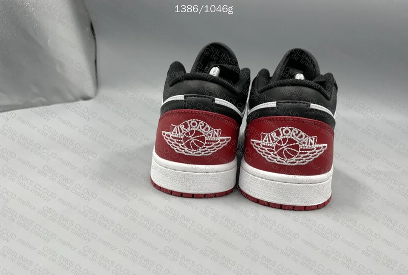 Jordan Low 1 Black and Red 5
