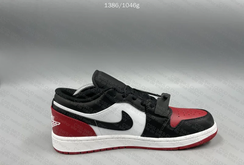 Jordan Low 1 Black and Red 8