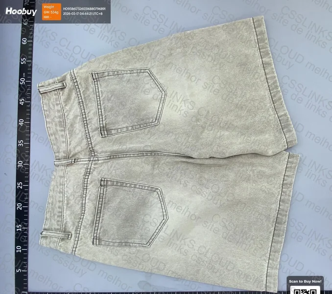 Jorts cinza claro