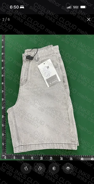 Jorts cinza claro