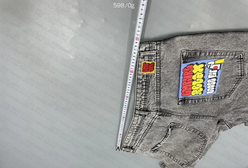 Gray Jorts with Measurement 10