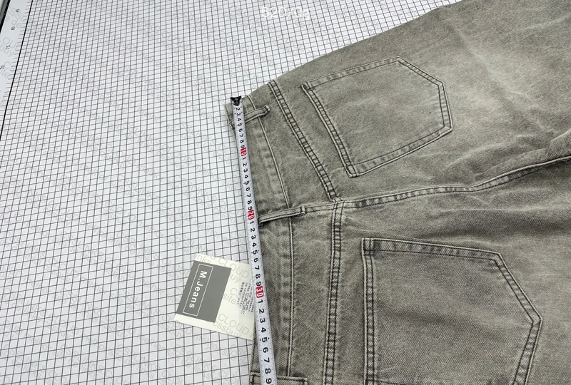 Gray Jorts (with Measurements) 2
