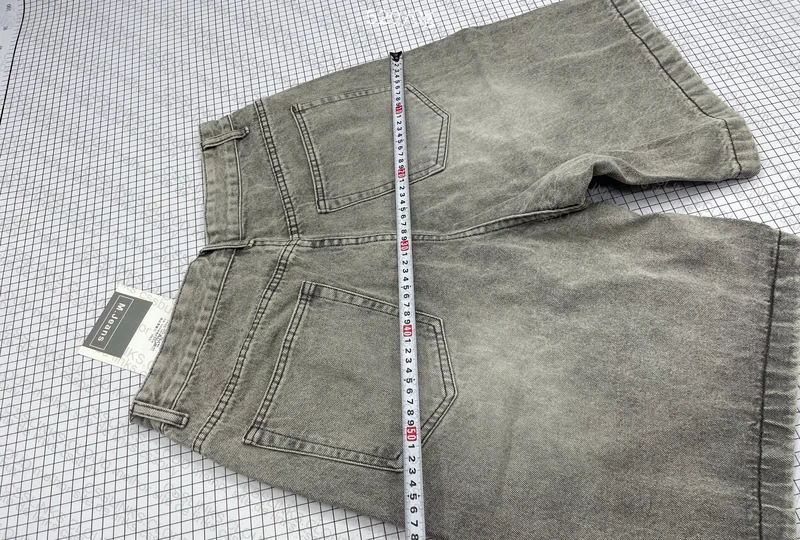 Gray Jorts (with Measurements) 6