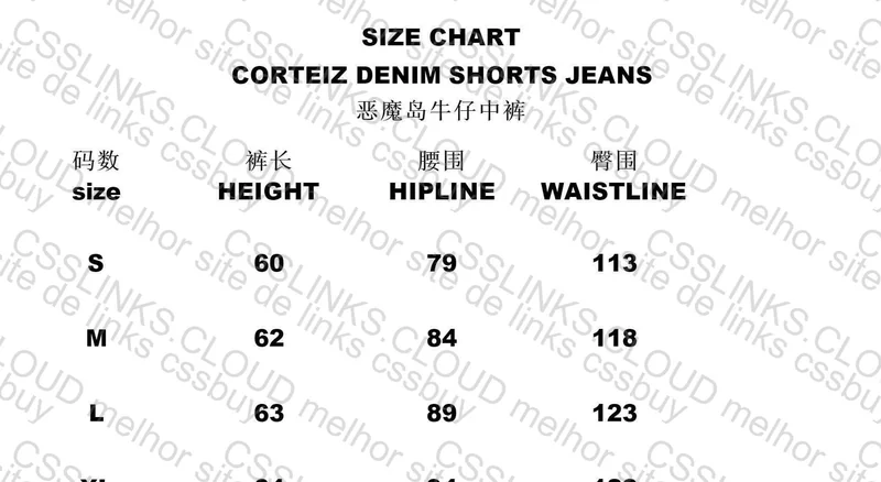 Jorts Corteiz C-Star Denim Black 6