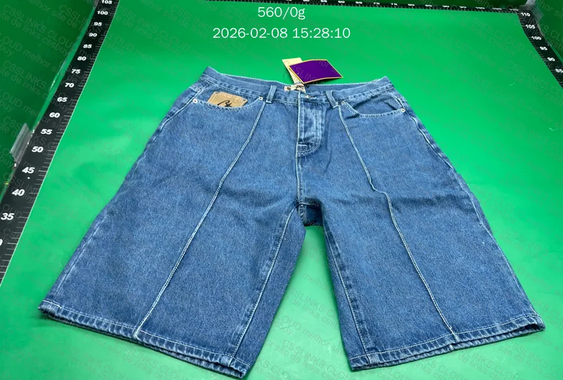 Jorts Corteiz C-Star Denim Faded Blue - Husky