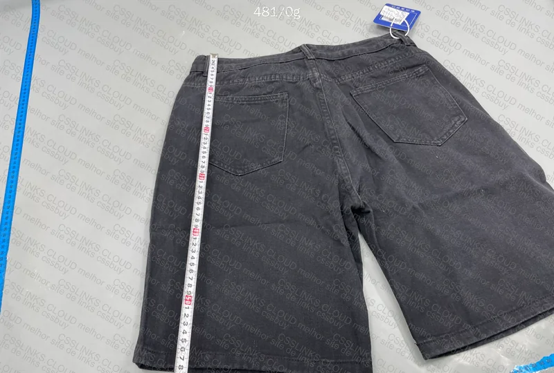 Denim Jorts with Measurements