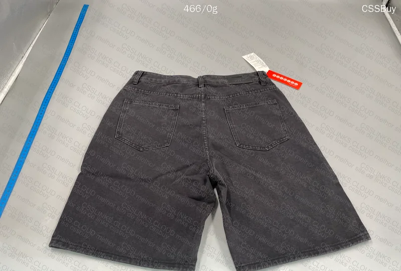 Washed Black Jorts 4