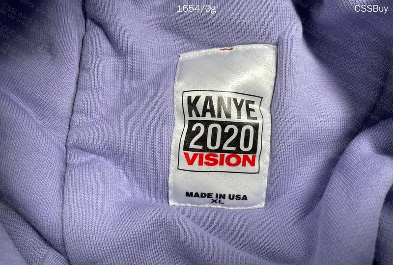 Kanye 2020 Vision Double Layered Hoodie 'Purple' 5