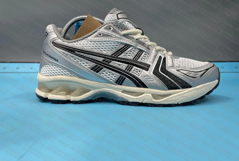 kayano asics 14 silver black 4