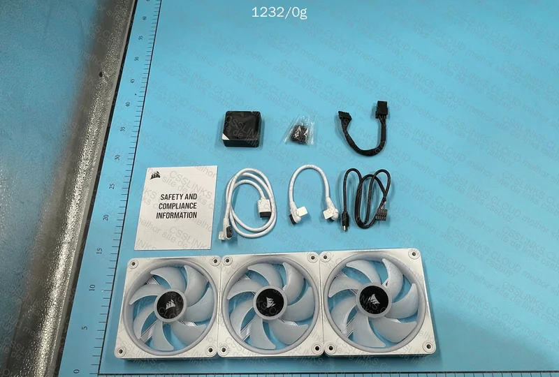 Kit 3 Corsair QX120 Fans with Controller 4