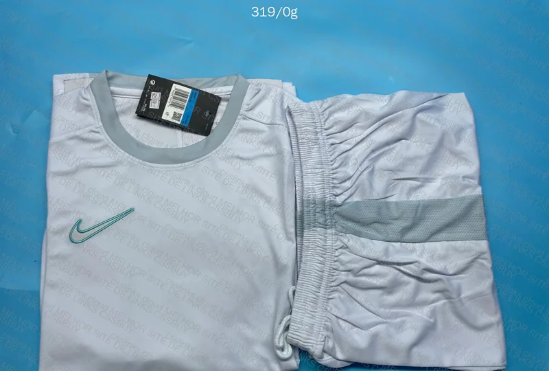 Nike Dri-Fit White and Blue Kit 5