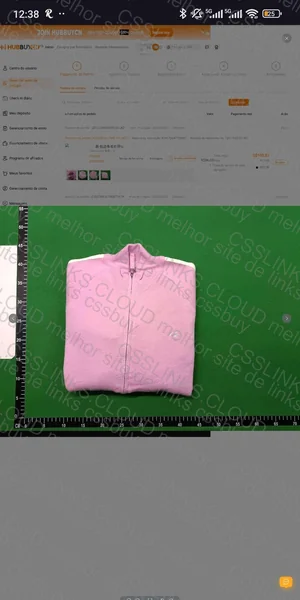 Knit Zip Pink corteiz 2