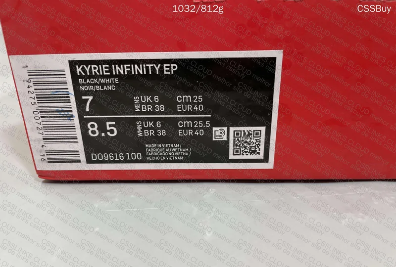 Kyrie Infinity 8 Black and White 9