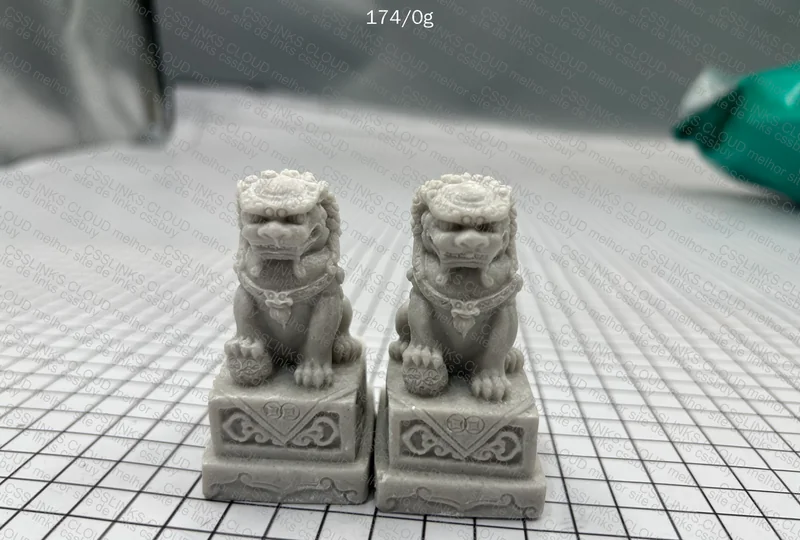 Chinese Shi-shi Temple Guardian Lions Feng Shui - 7cm