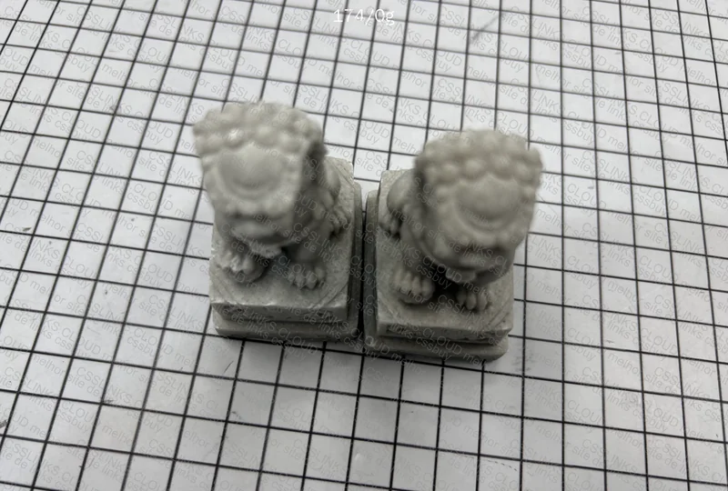 Chinese Shi-shi Temple Guardian Lions Feng Shui - 7cm 4