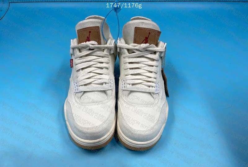 Levi's x Air Jordan 4 Retro 'White Denim'