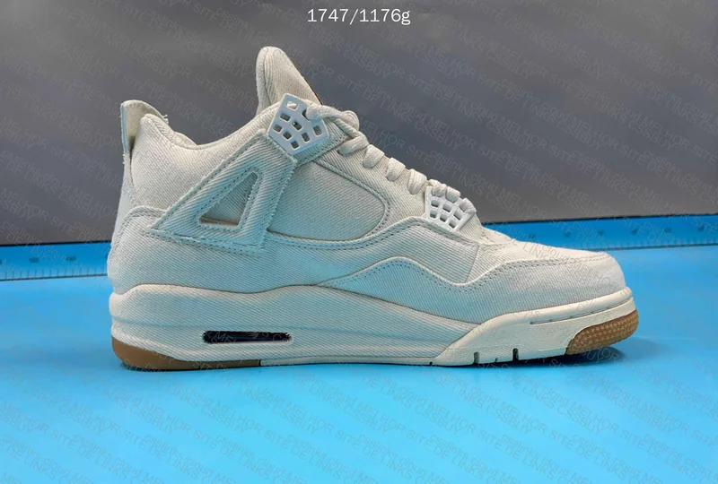 Levi's x Air Jordan 4 Retro 'White Denim' 6