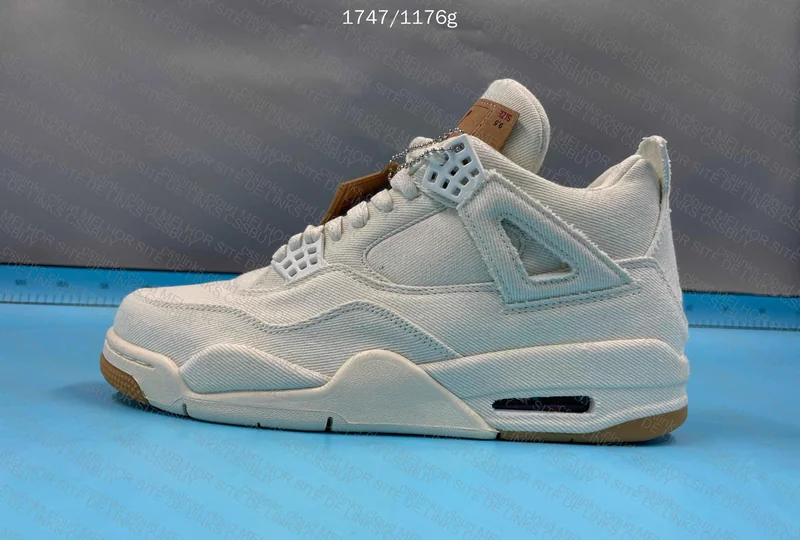 Levi's x Air Jordan 4 Retro 'White Denim' 7