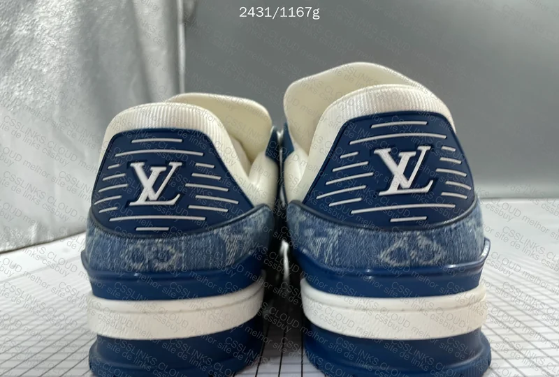 Louis Vuitton Trainer Blue and White (Blindbox JMDY) 2