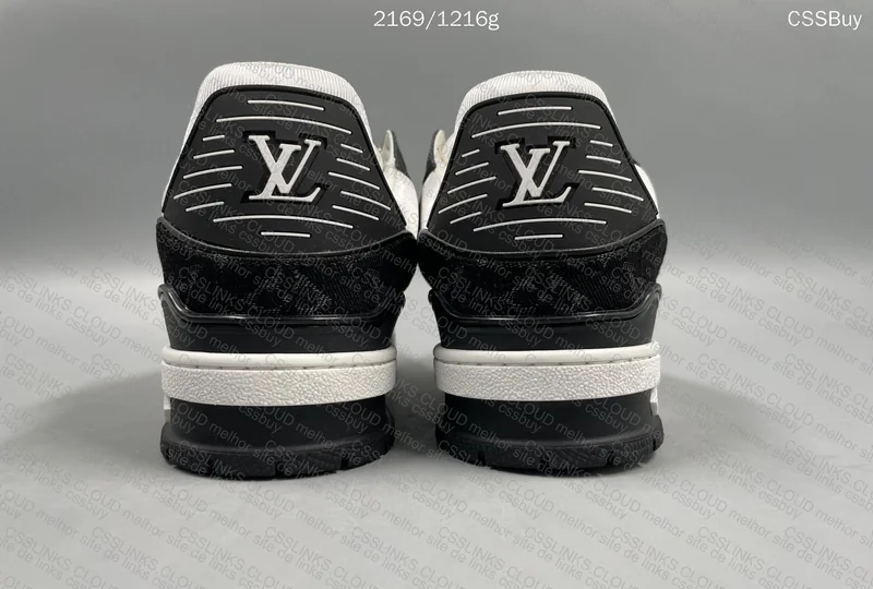 Louis Vuitton Trainer Black and White Denim - Jelly 4