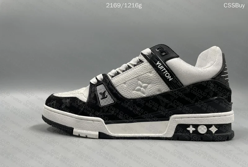 Louis Vuitton Trainer Black and White Denim - Jelly 5