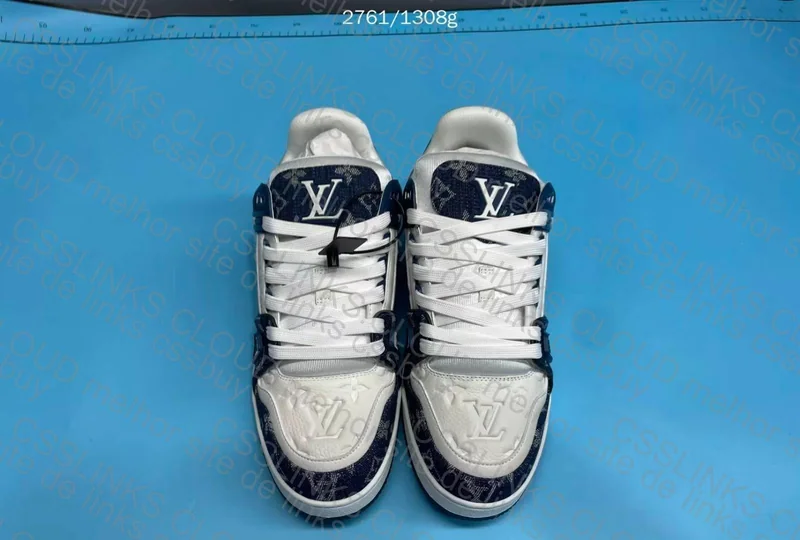 Louis Vuitton Trainer Denim Blue 7