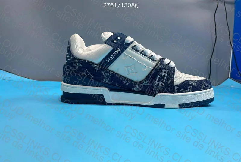 Louis Vuitton Trainer Denim Blue 8