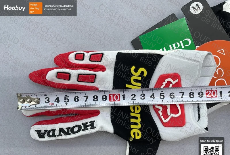 Luva de motocross Supreme x Fox Racing 4