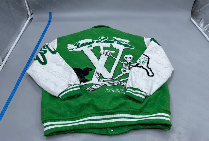 LV green varsity jacket 4