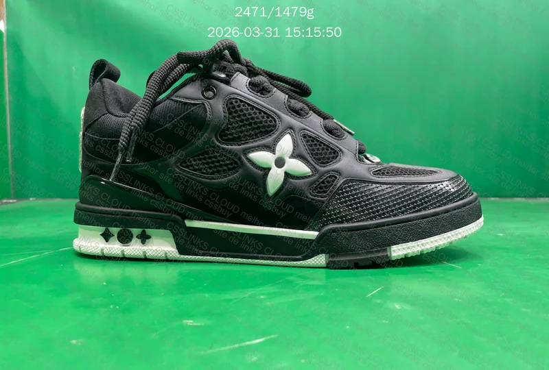 LV SKATE BLACK WHITE 10