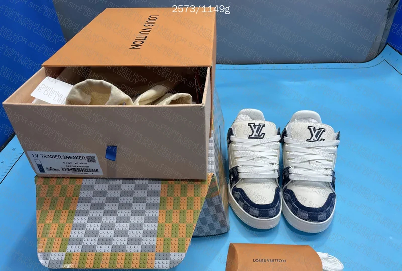 LV TRAINER DENIM BLUE 10