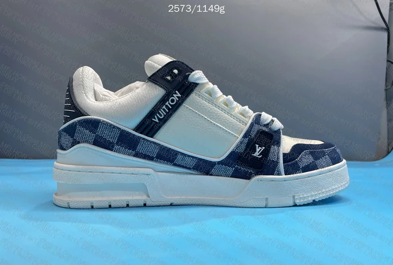 LV TRAINER DENIM BLUE 5