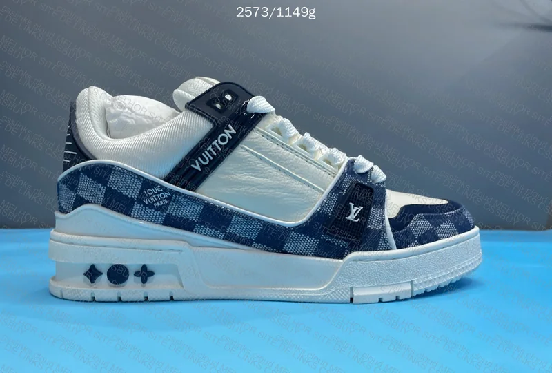 LV TRAINER DENIM BLUE 7
