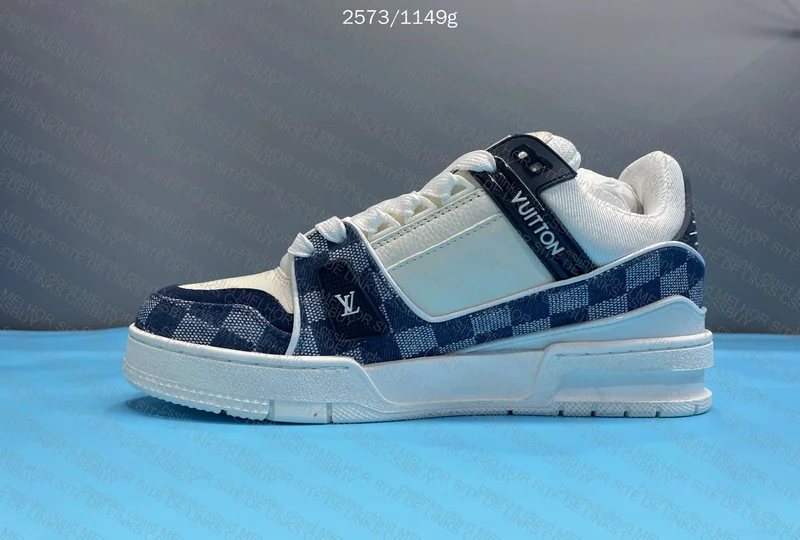 LV TRAINER DENIM BLUE 8