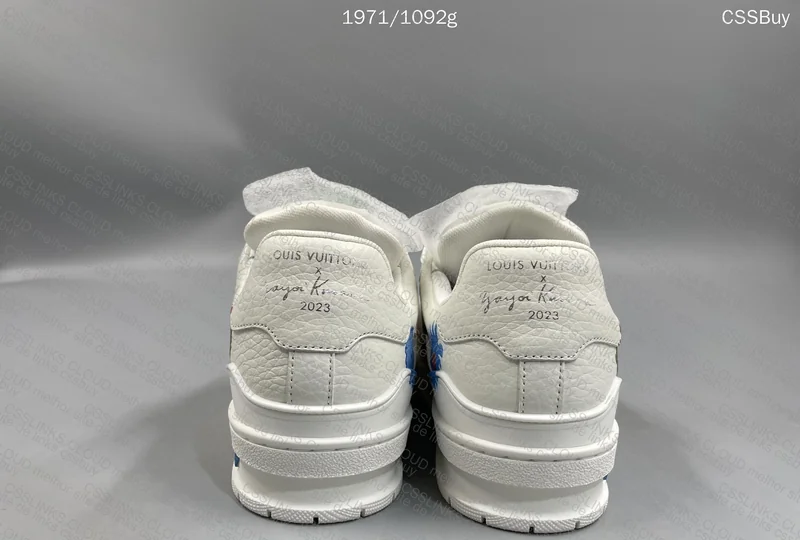 LV Trainer yayoi kusama white print 4