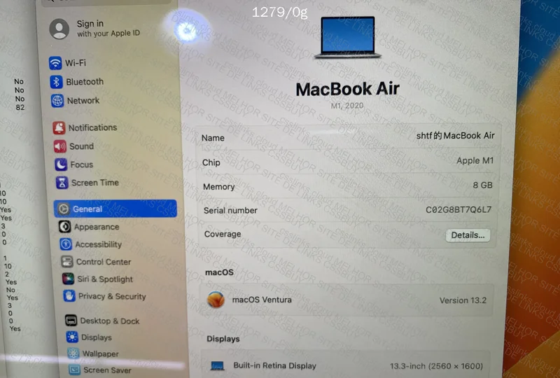 Macbook air m1 8gb 4