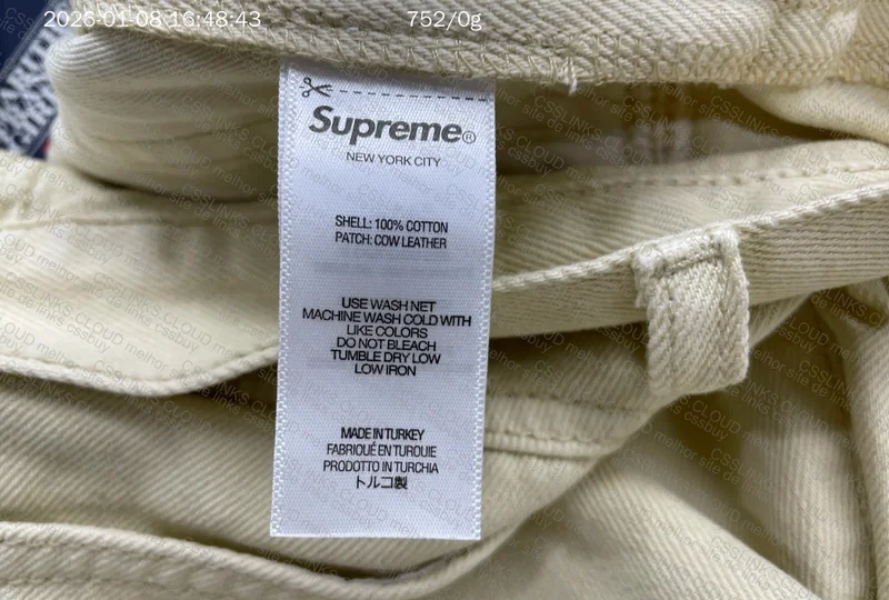 Marithé + François Girbaud x Supreme X-Seam Baggy Jean in Beige 2